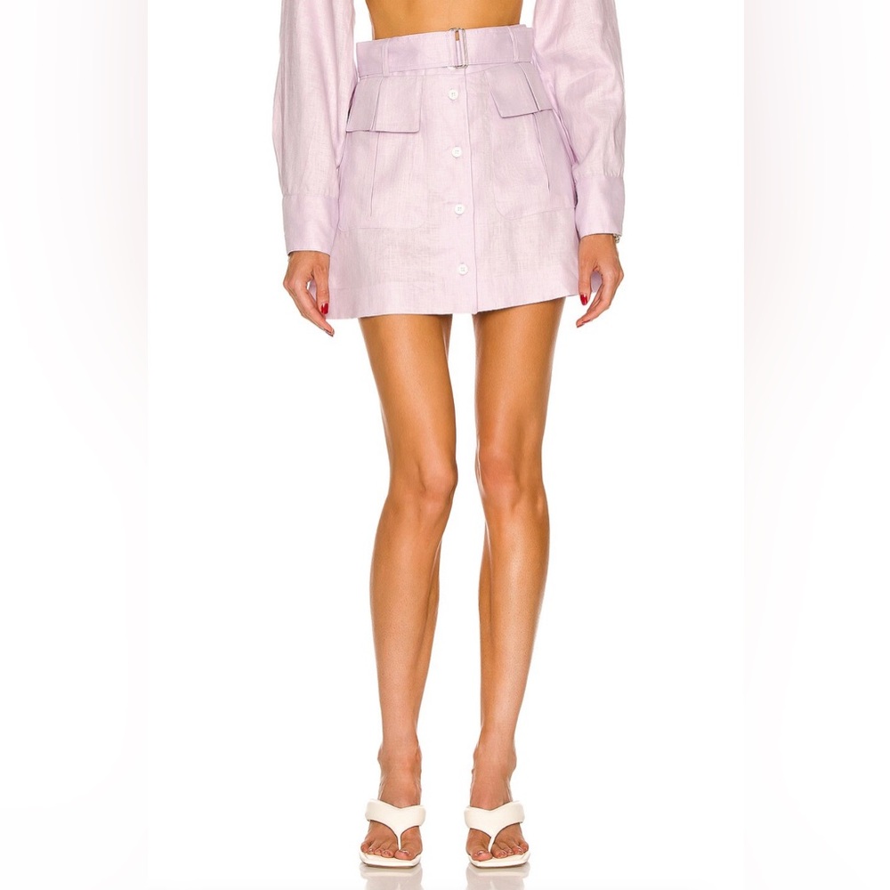 Matthew Bruch lavender mini skirt